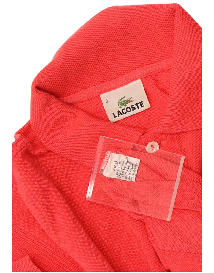 Ανδρικό πουκάμισο πόλο Lacoste, μέγεθος 3, μικρό κόκκινο βαμβακερό