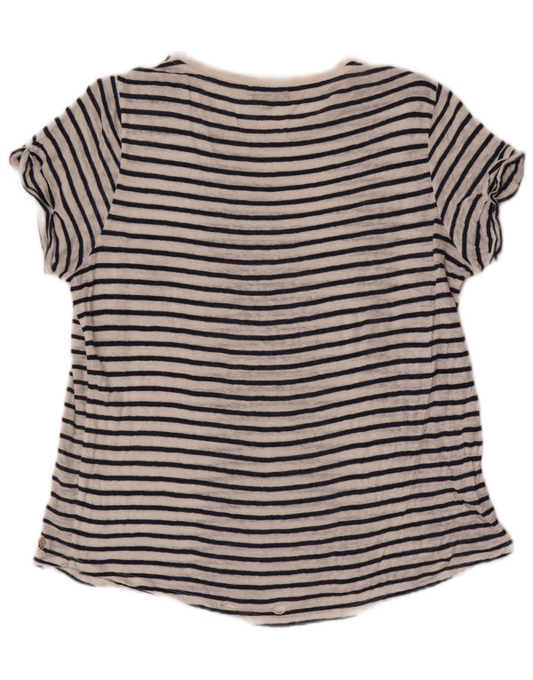 Massimo Dutti Γυναικείο T-Shirt Top UK 14 Medium White Ride