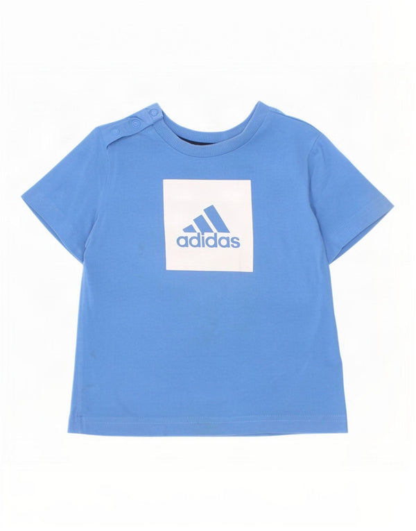 Μπλουζάκι Adidas Baby Boys Graphic T-Shirt 12-18 μηνών μπλε βαμβακερό