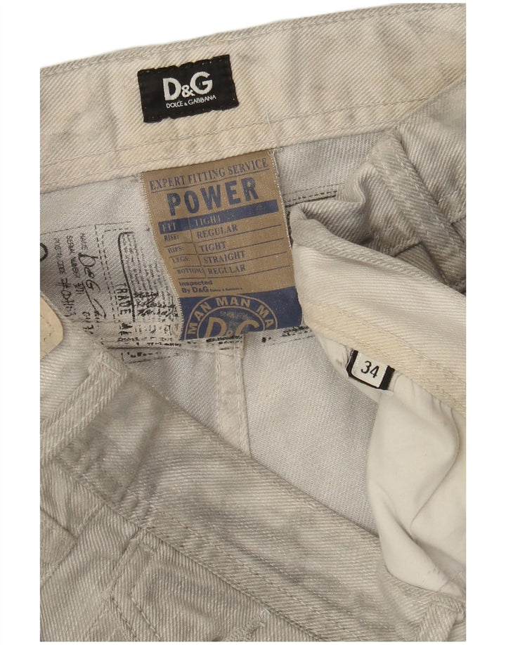 Dolce & Gabbana Ανδρικό στενό τζιν κανονικό ίσιο W34 L28 γκρι