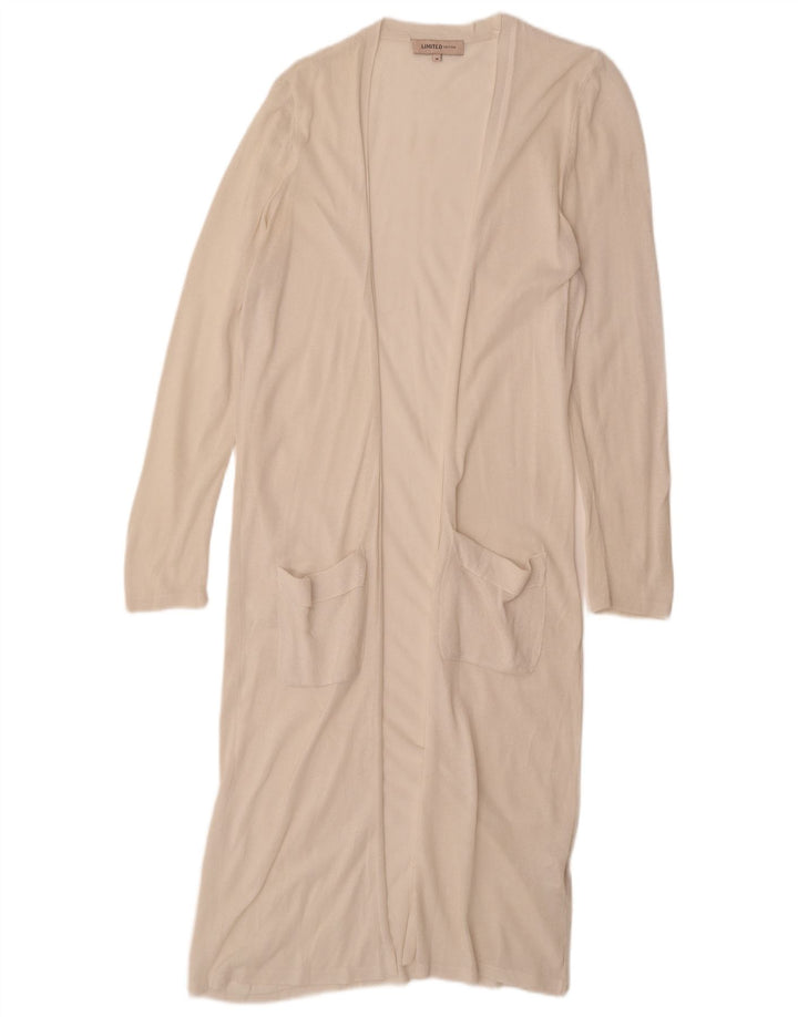 Marks & Spencer Γυναικείο πουλόβερ Longline Cardigan UK 14 Medium Off White