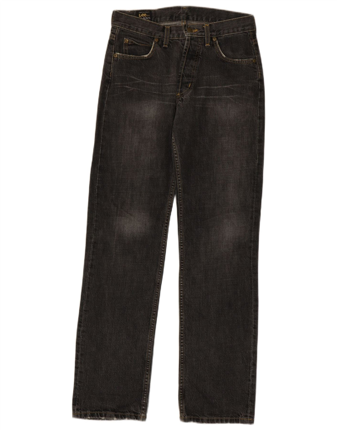 Lee Mens Straight Jeans W29 L32 Γκρι βαμβακερό
