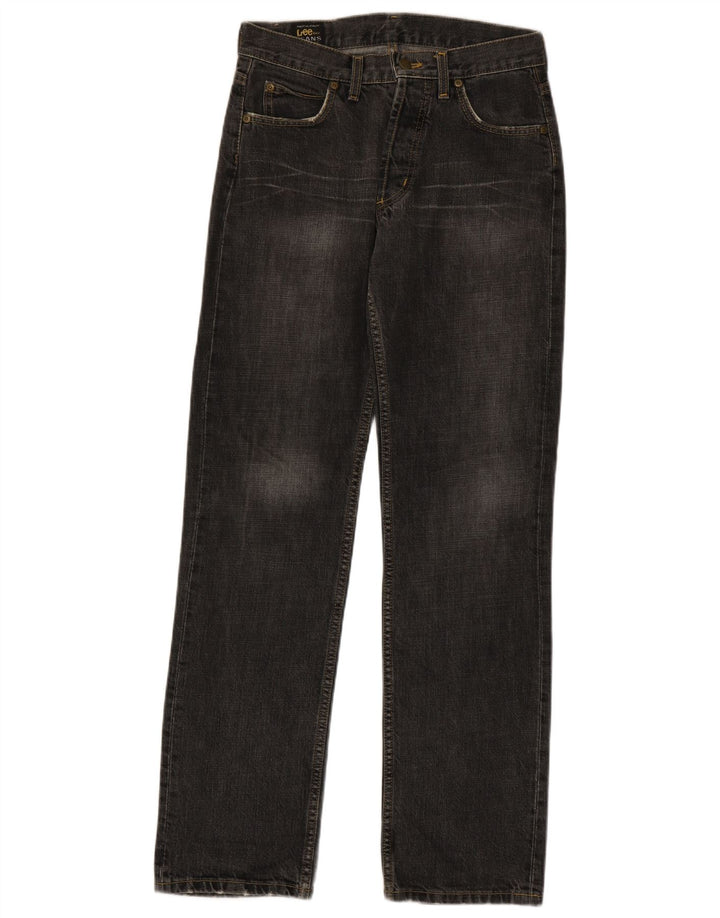 Lee Mens Straight Jeans W29 L32 Γκρι βαμβακερό