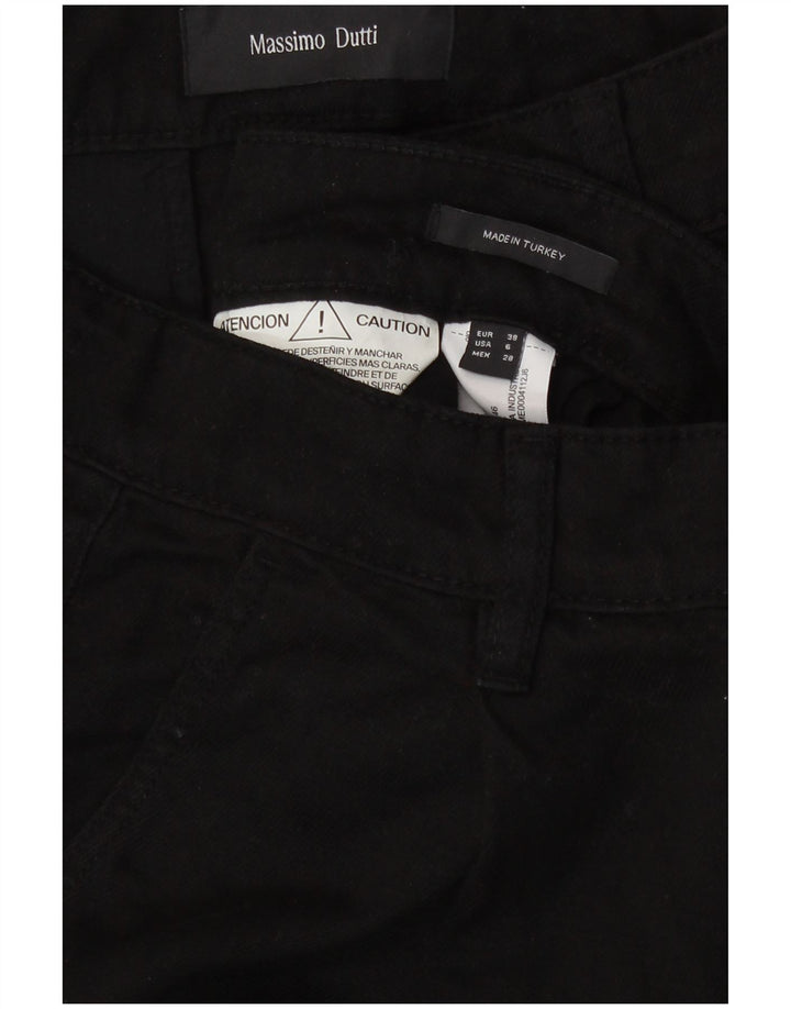 Massimo Dutti Γυναικείο ίσιο casual παντελόνι EU 38 Small W28 L31 μαύρο