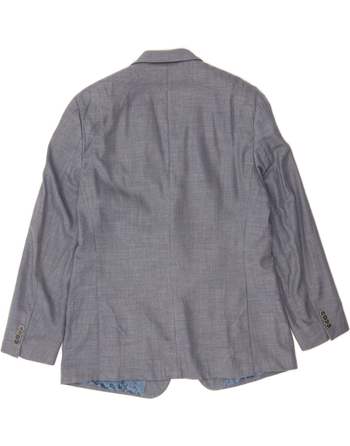 MICHAEL KORS Mens 2 Button Blazer Jacket IT 42 XL Blue Polyester Vintage Michael Kors and Second-Hand Michael Kors from Messina Hembry 