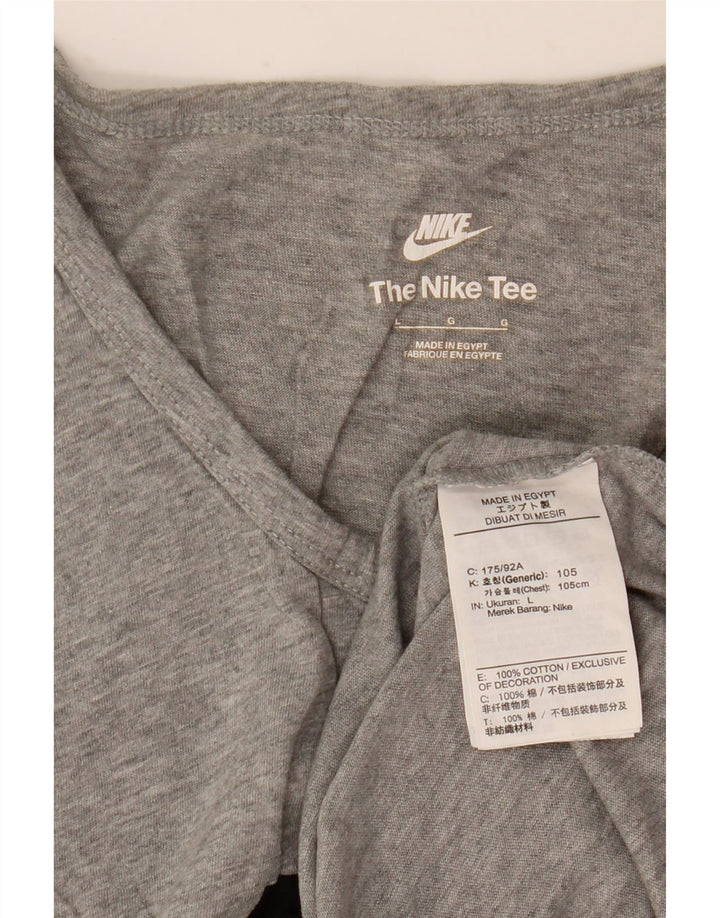 Ανδρικό γραφικό γιλέκο Nike, βαμβακερό μεγάλο γκρι φλύκταινα