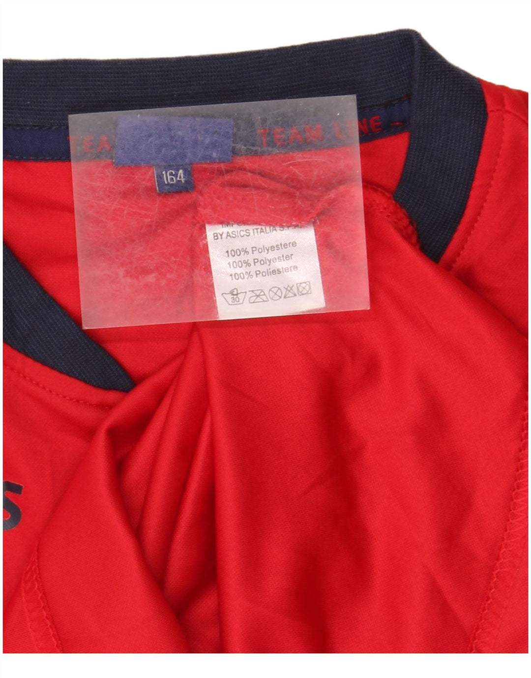 Asics Boys Top μακρυμάνικο 13-14 ετών Κόκκινο πολυεστέρας