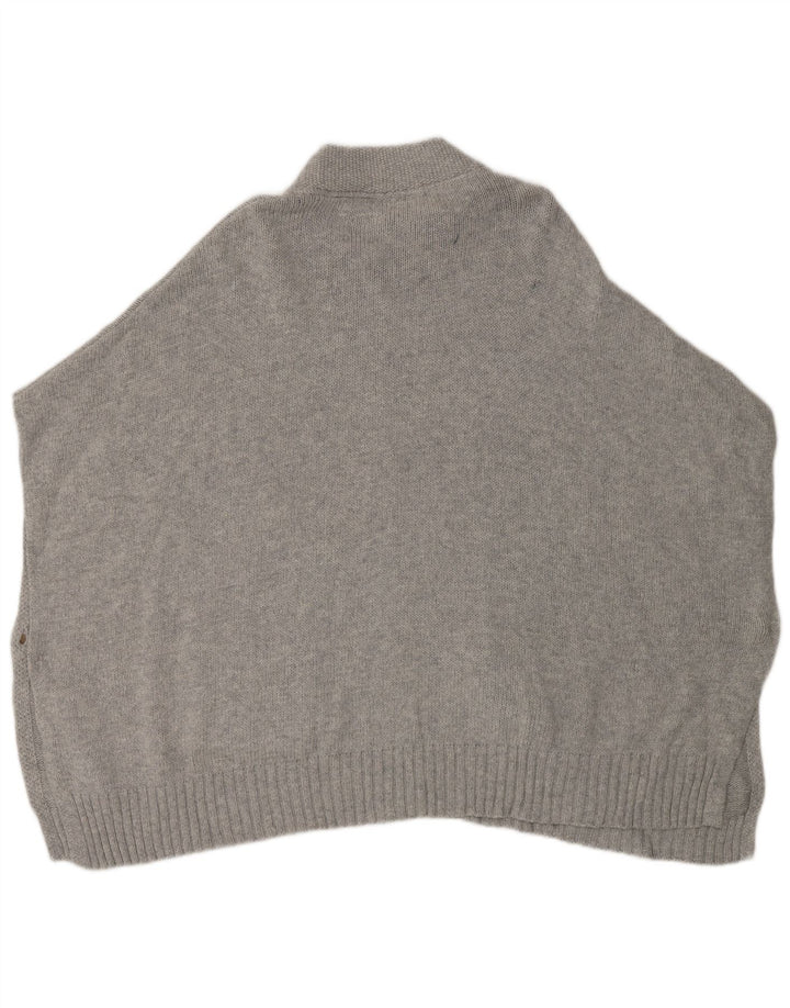 White Stuff Γυναικείο Poncho Jumper One Size Γκρι βαμβακερό