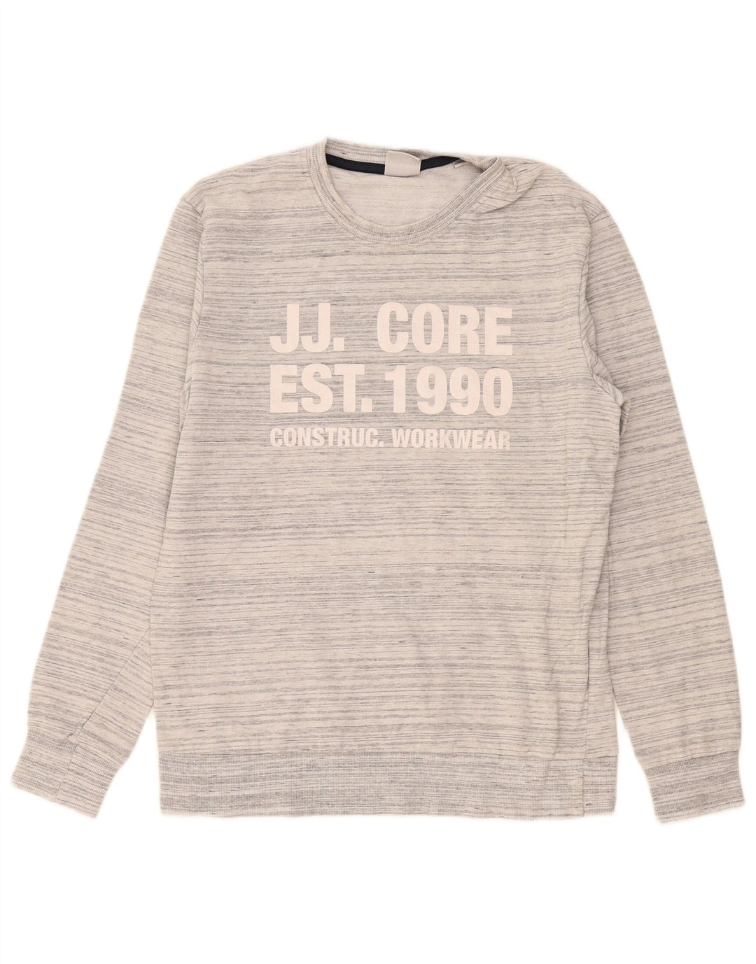 Ανδρικό γραφικό φούτερ Jack & Jones, βαμβακερό μεσαίο γκρι