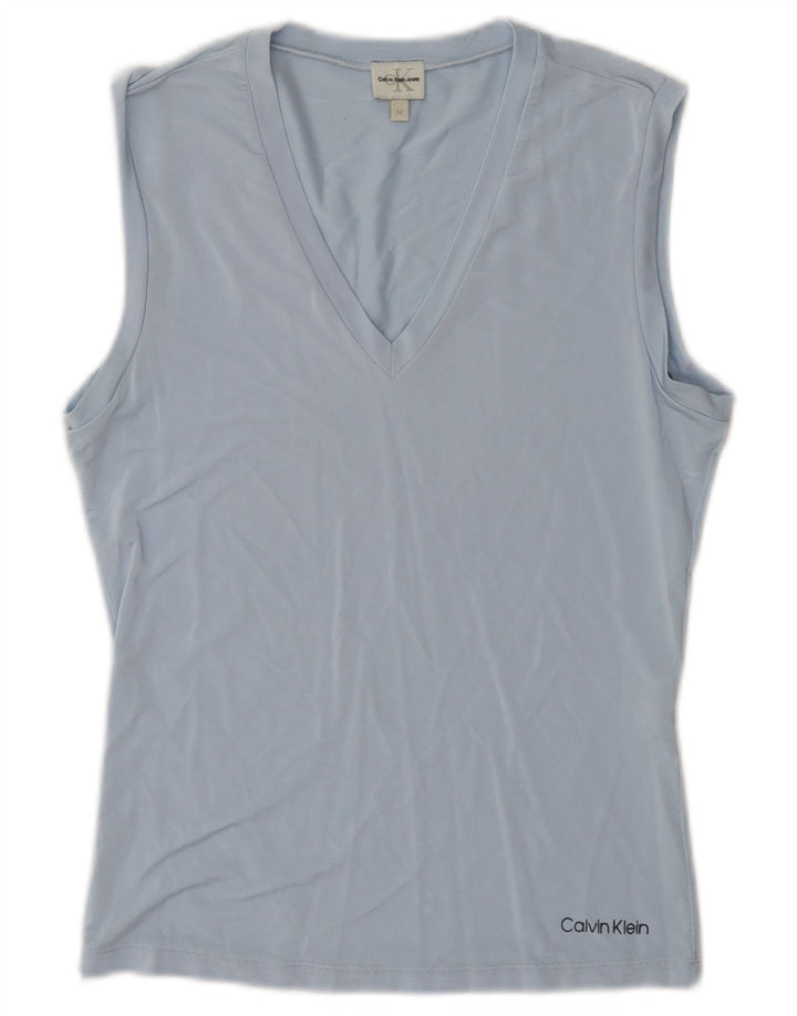 Calvin Klein Jeans Γυναικείο Γιλέκο Τοπ UK 12 μεσαία μπλε βισκόζη