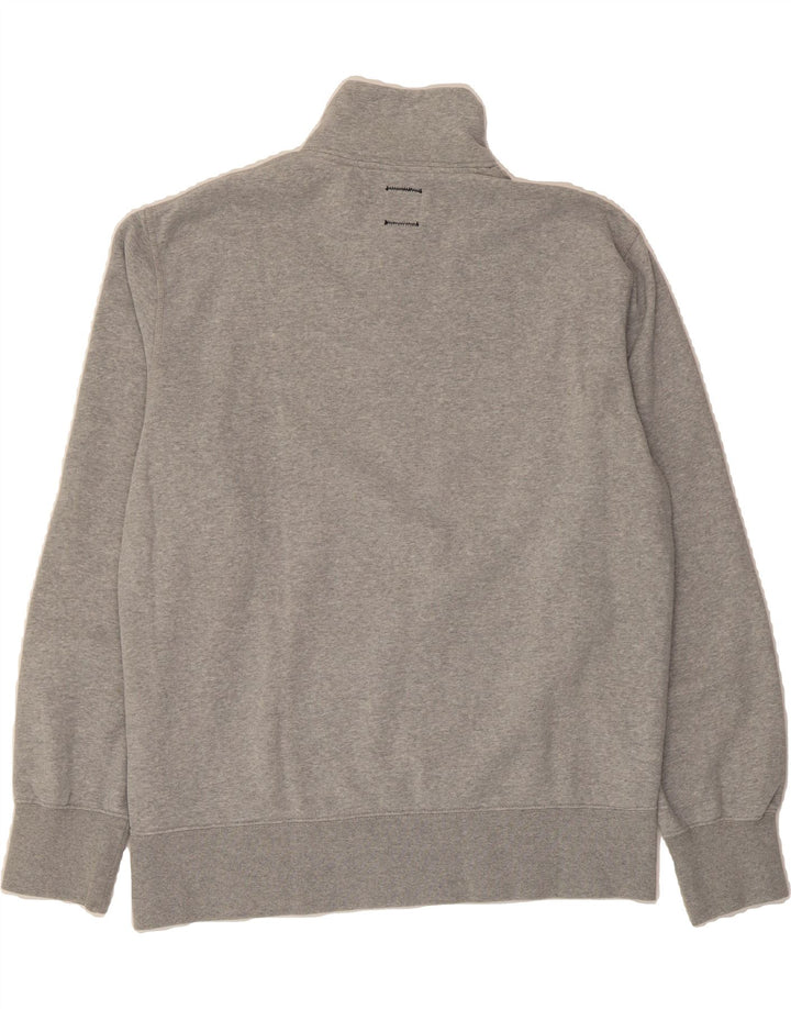 CHAMPION Mens Zip Neck Sweatshirt Jumper 2XL Grey Cotton Vintage Champion and Second-Hand Champion from Messina Hembry 