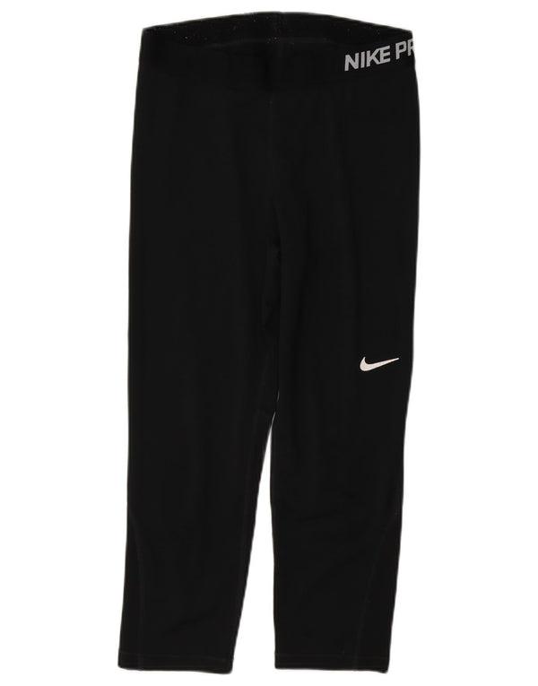 Γυναικεία Nike Dri Fit Graphic Capri leggings UK 12 Medium Black