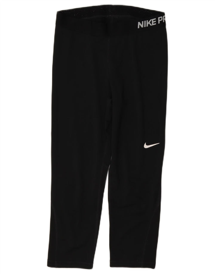 Γυναικεία Nike Dri Fit Graphic Capri leggings UK 12 Medium Black