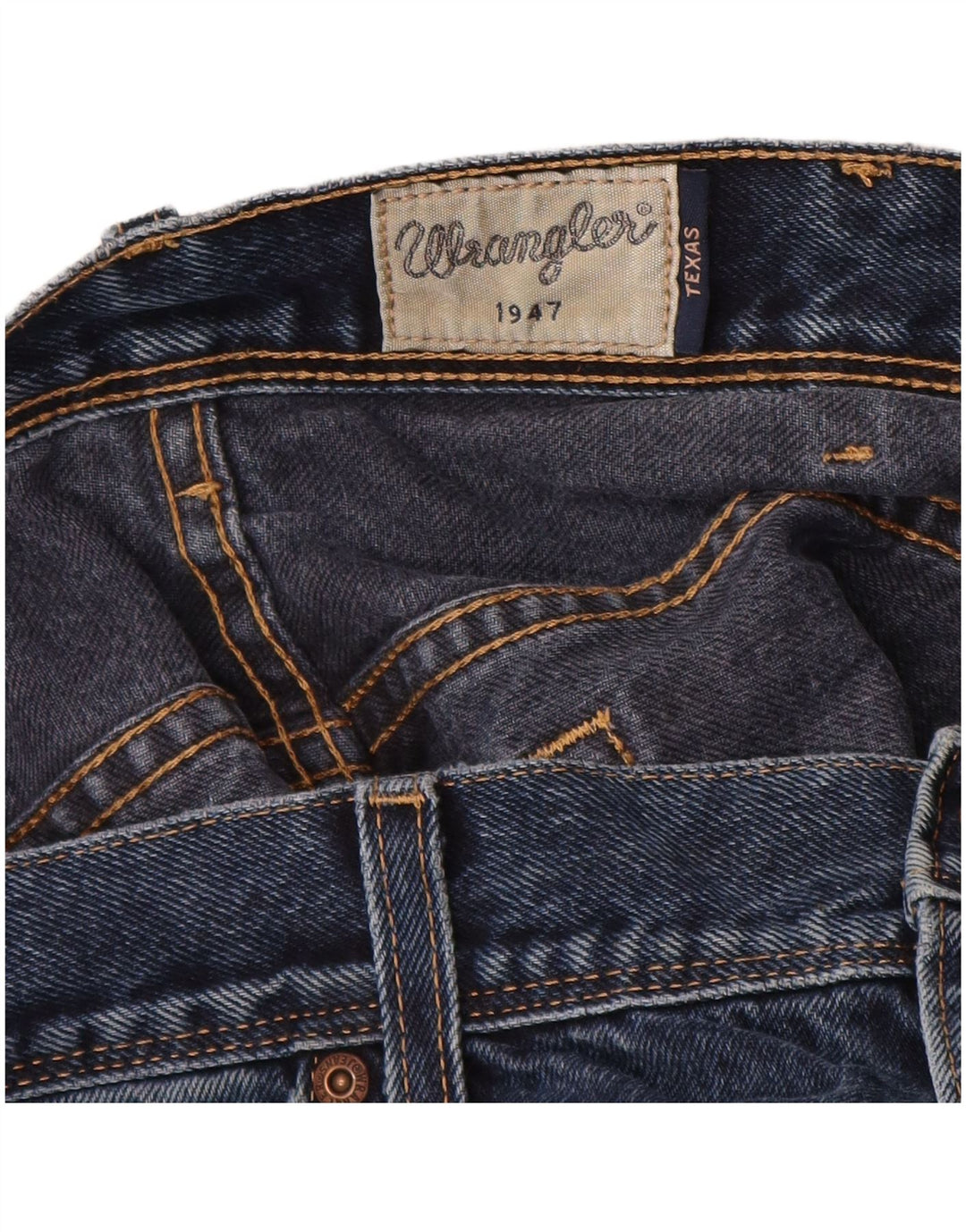 WRANGLER Ανδρικό Texas Straight Jeans W36 L32 Navy Blue Cotton