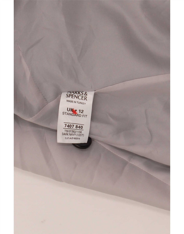 Γυναικείο πανωφόρι Marks & Spencer Standard Fit UK 12 Medium Navy Blue