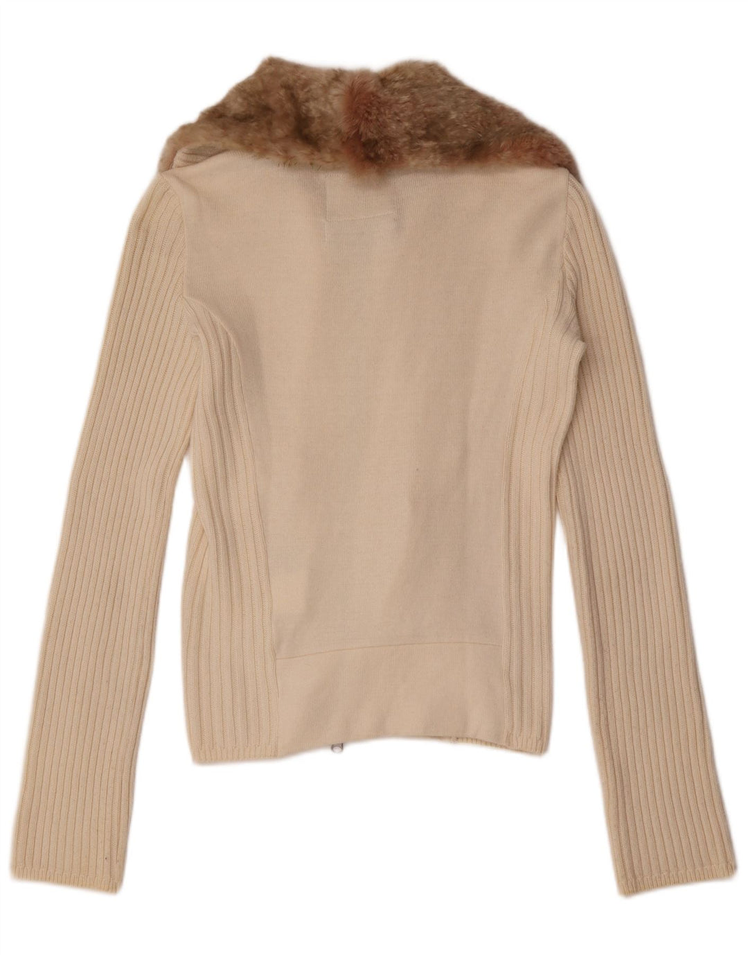 Woolrich Γυναικεία Ζακέτα UK 10 Small Off White Βαμβακερό