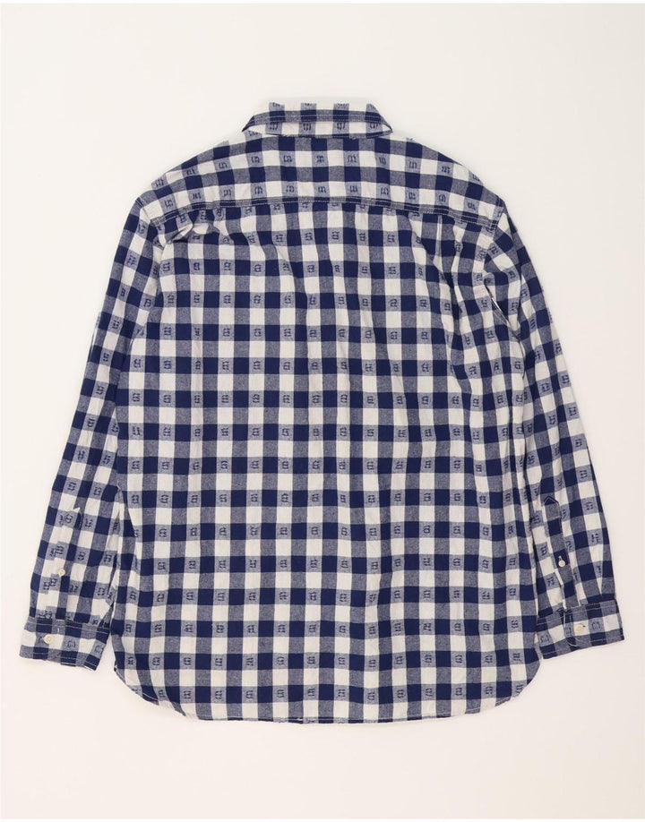 Ανδρικό πουκάμισο Lee Loose Fit XL Navy Blue Check Cotton