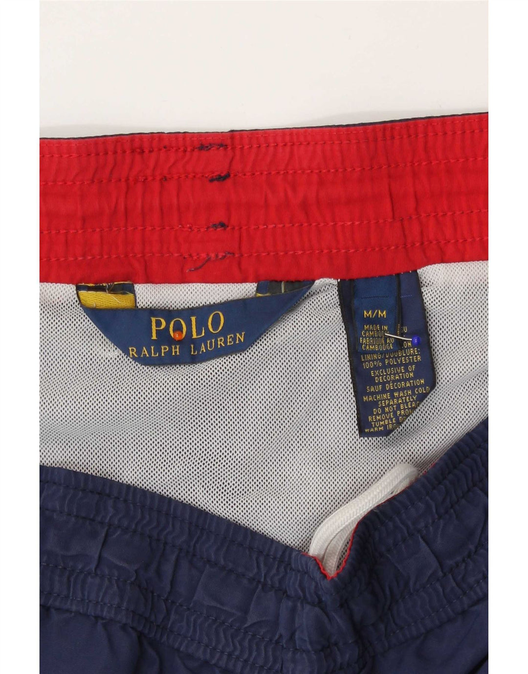 Ανδρικό σορτς κολύμβησης Polo Ralph Lauren, μεσαίο ναυτικό μπλε νάιλον