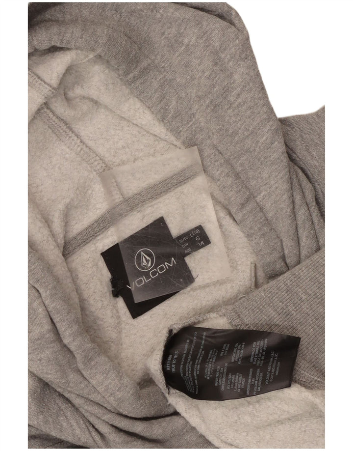 Volcom Γυναικείο Φούτερ με Φούτερ US 10 Μεγάλο βαμβακερό γκρι