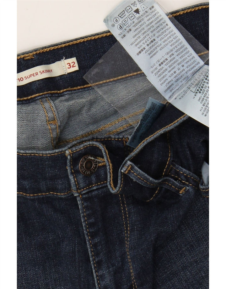 LEVI'S Γυναικείο 710 Super Skinny Jeans W32 L30 Μπλε βαμβακερό