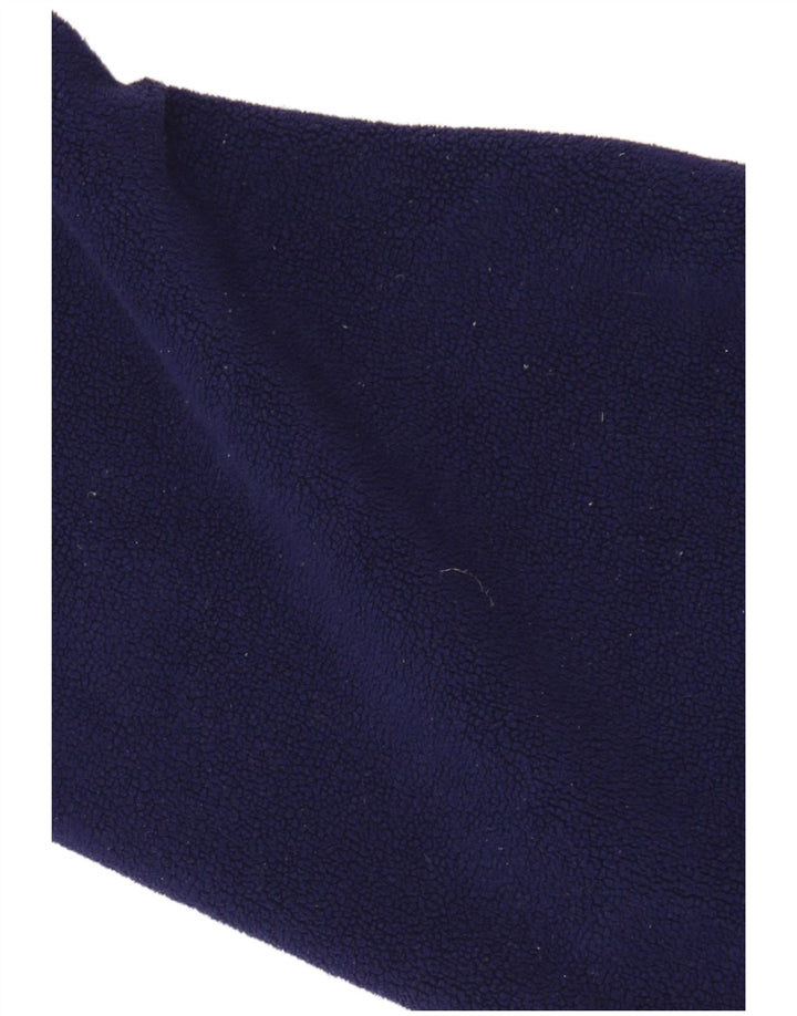 Adidas Ανδρικό γραφικό φερμουάρ με λαιμόκοψη Fleece Jumper Μεγάλο Navy Blue Polyester