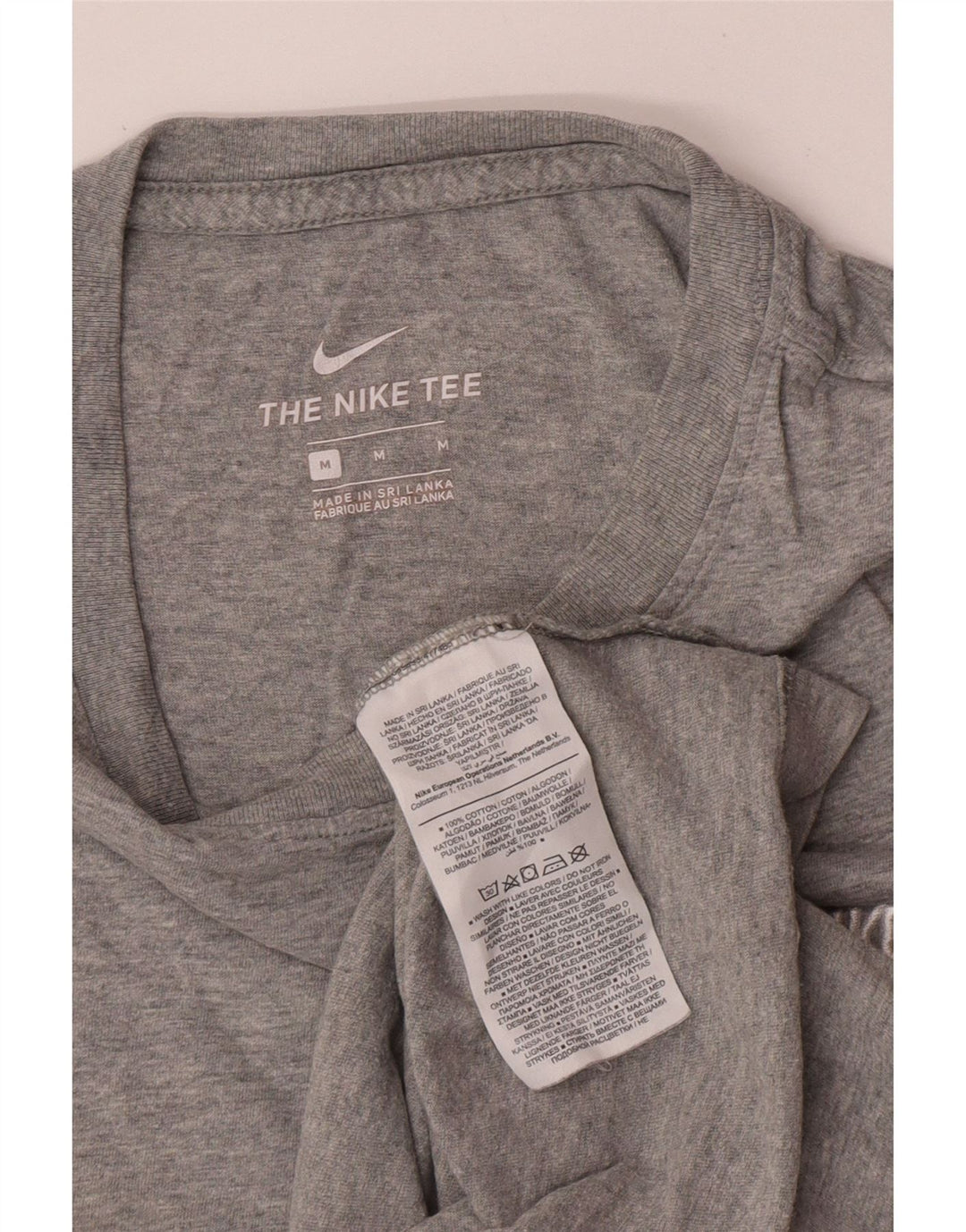 Ανδρικό μπλουζάκι Nike, μεσαίο γκρι βαμβακερό