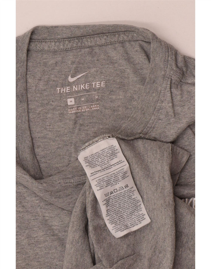 Ανδρικό μπλουζάκι Nike, μεσαίο γκρι βαμβακερό