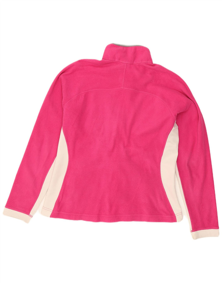 The North Face Γυναικείο Fleece Jacket UK 16 Large Pink Colourblock Polyester