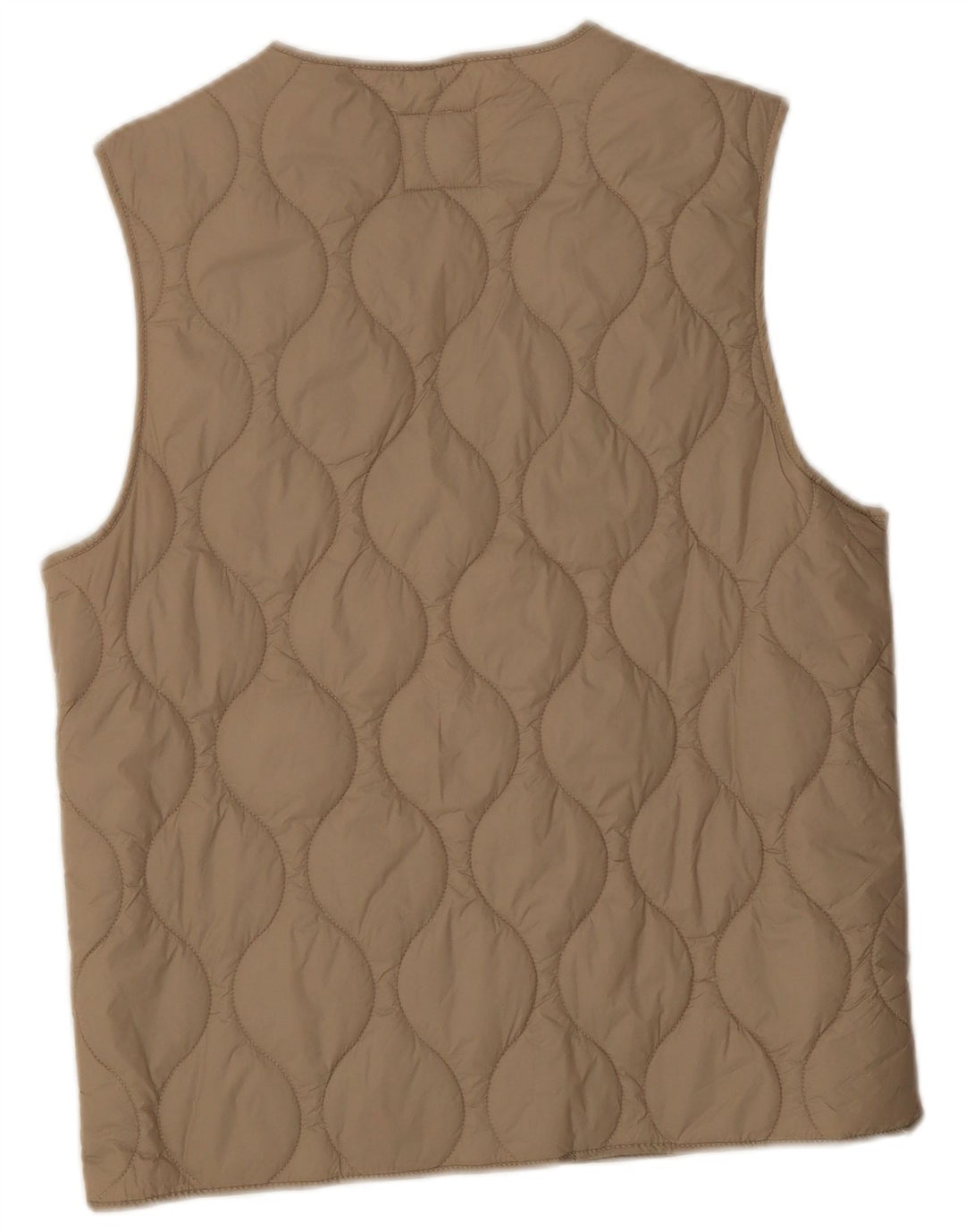 Zara Ανδρικό καπιτονέ Gilet UK 38 Medium Beige Polyester