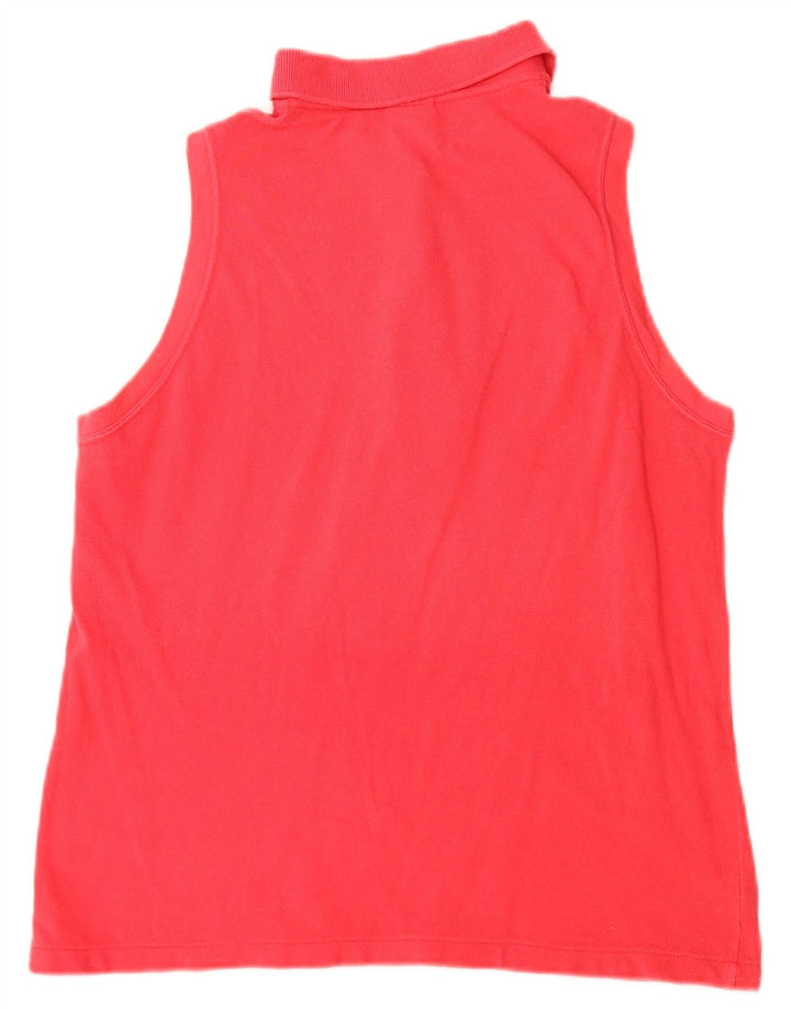 Γυναικείο αμάνικο μπλουζάκι πόλο LACOSTE Μέγεθος 44 Μεγάλο Ροζ Βαμβακερό