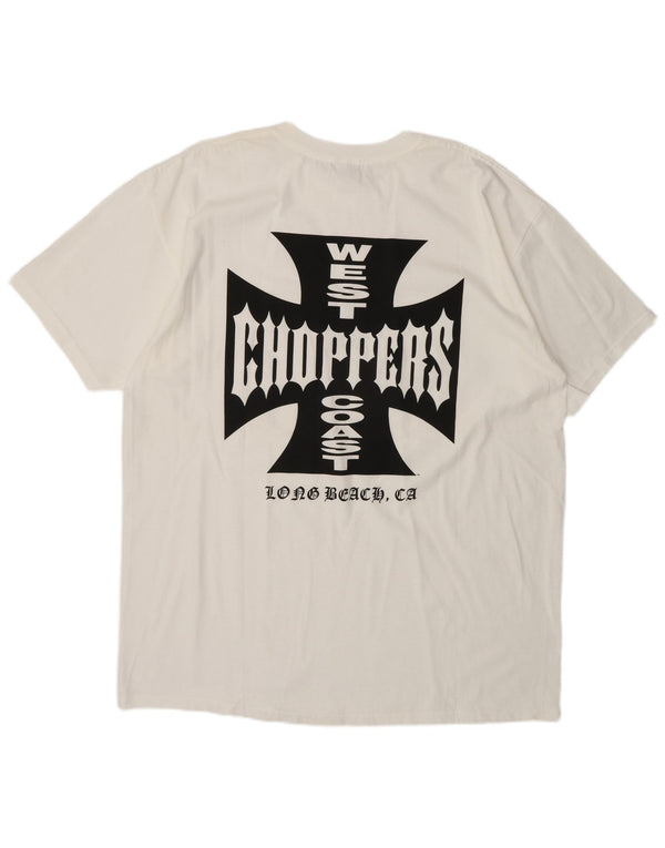Anvil Ανδρικό μπλουζάκι West Coast Choppers κανονικό γραφικό μπλουζάκι 2XL λευκό βαμβακερό
