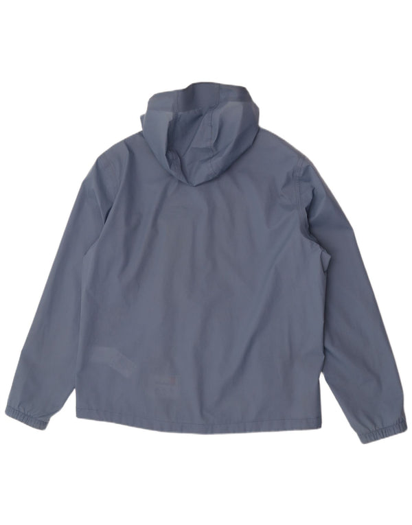Ανδρικό μπουφάν βροχής με κουκούλα Timberland UK 40 Large Blue Nylon
