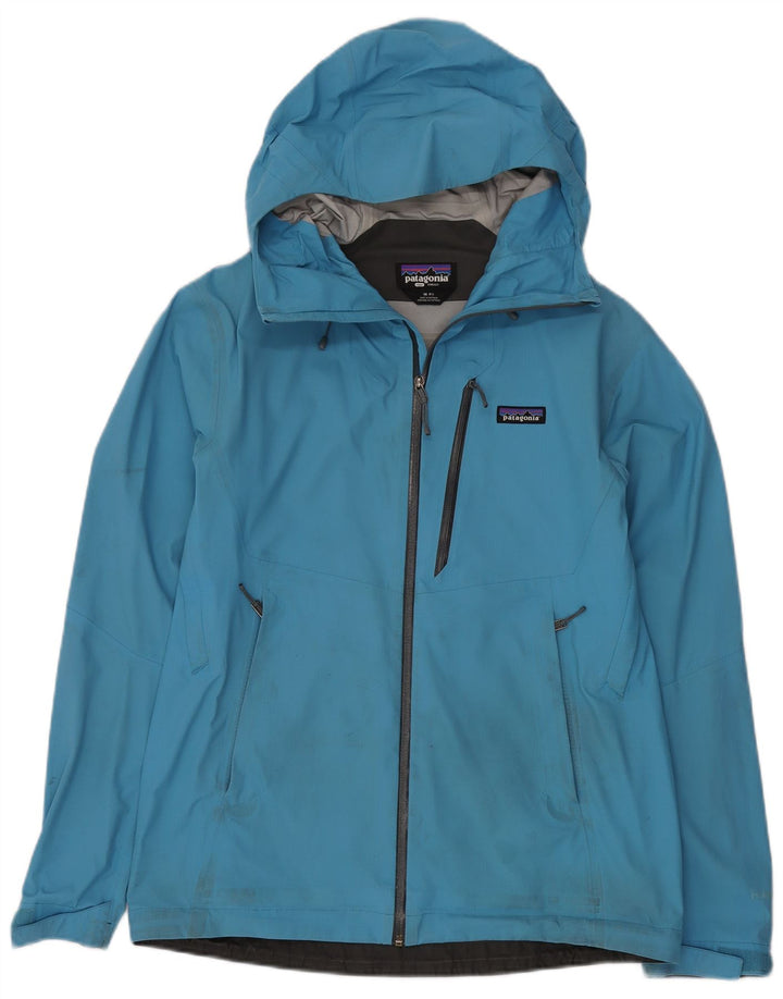 Patagonia Ανδρικό μπουφάν βροχής με κουκούλα UK 38 Medium Blue Nylon