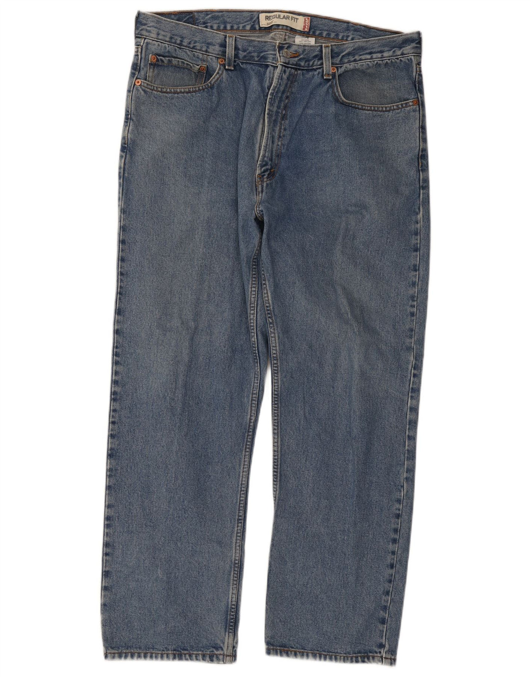 Levi's Mens 505 Regular Fit Straight Jeans W38 L30 Μπλε βαμβακερό