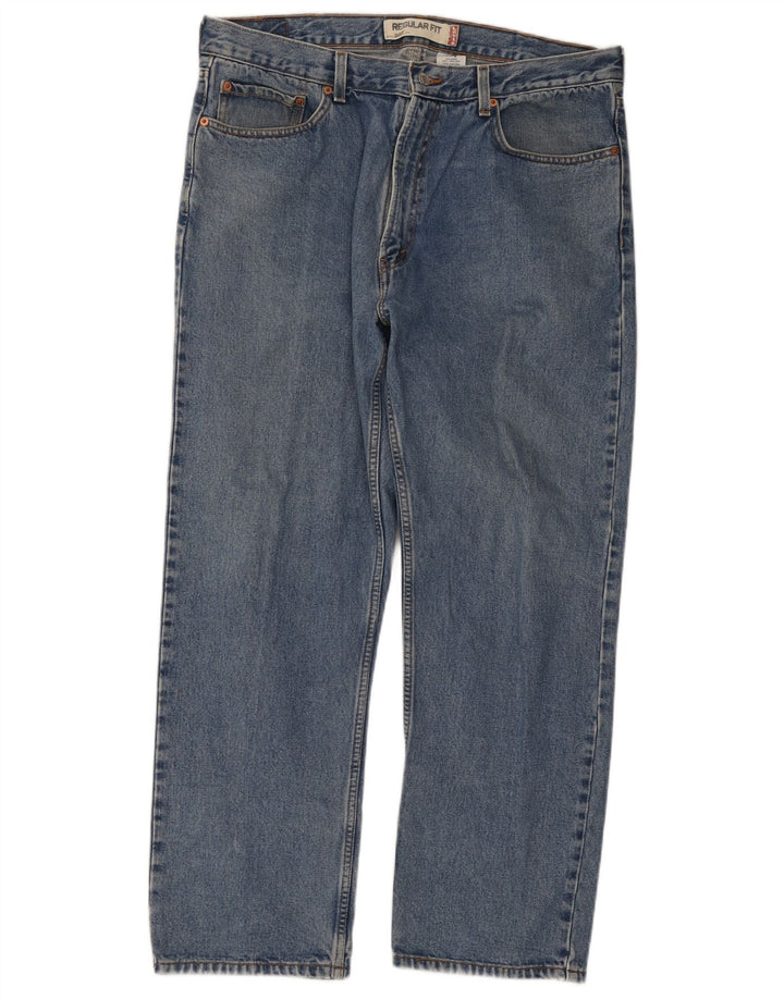 Levi's Mens 505 Regular Fit Straight Jeans W38 L30 Μπλε βαμβακερό