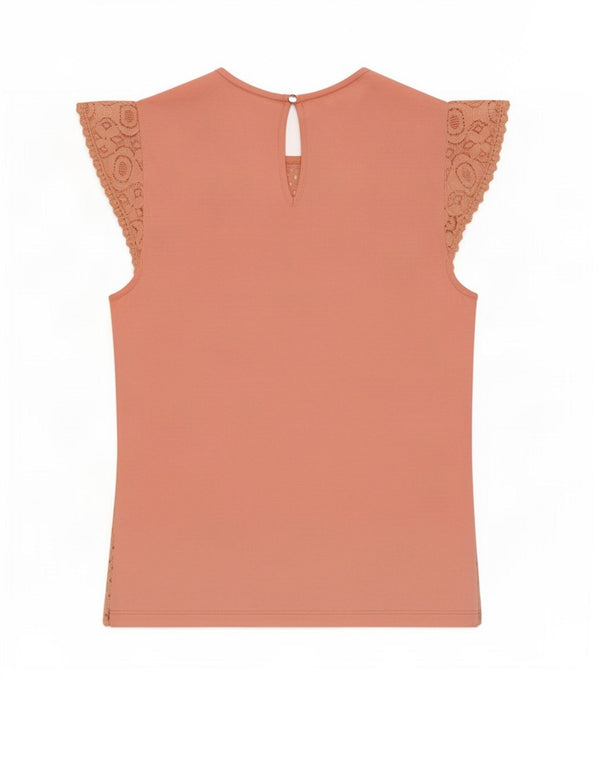 Γυναικεία μπλούζα Oasis τοπ UK 10 Small Pink Geometric Cotton