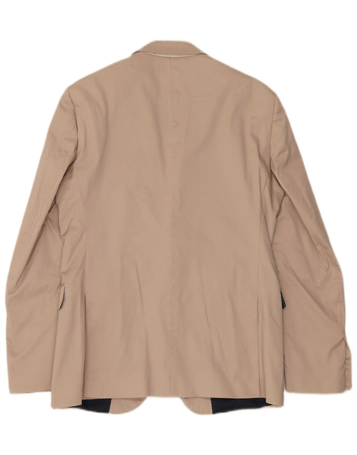 Liu Jo Ανδρικό Μπουφάν Blazer 2 Κουμπιών IT 48 Βαμβακερό μεσαίο μπεζ