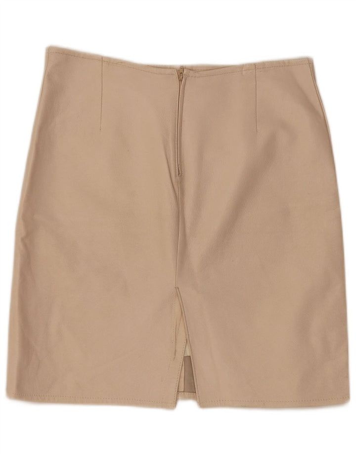 Vintage Γυναικεία Δερμάτινη Φούστα W30 Medium Beige