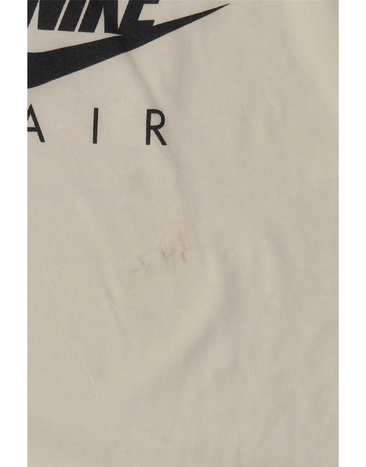 Ανδρικό μπλουζάκι Nike Air Graphic Μπλουζάκι, μεσαίο λευκό βαμβακερό