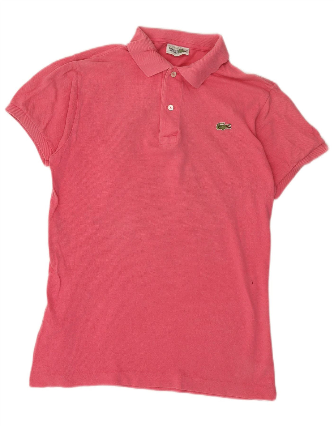 Ανδρικό πουκάμισο πόλο Lacoste, μέγεθος 3, μικρό ροζ βαμβακερό