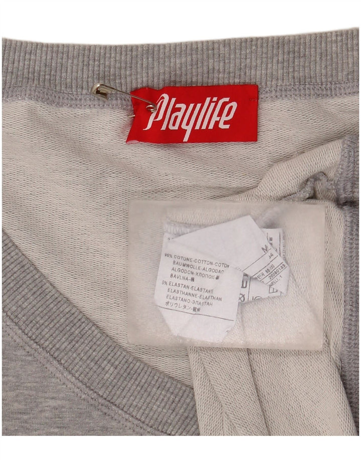 Γυναικείο φούτερ Playlife Jumper UK 14 Μεσαίο γκρι βαμβακερό