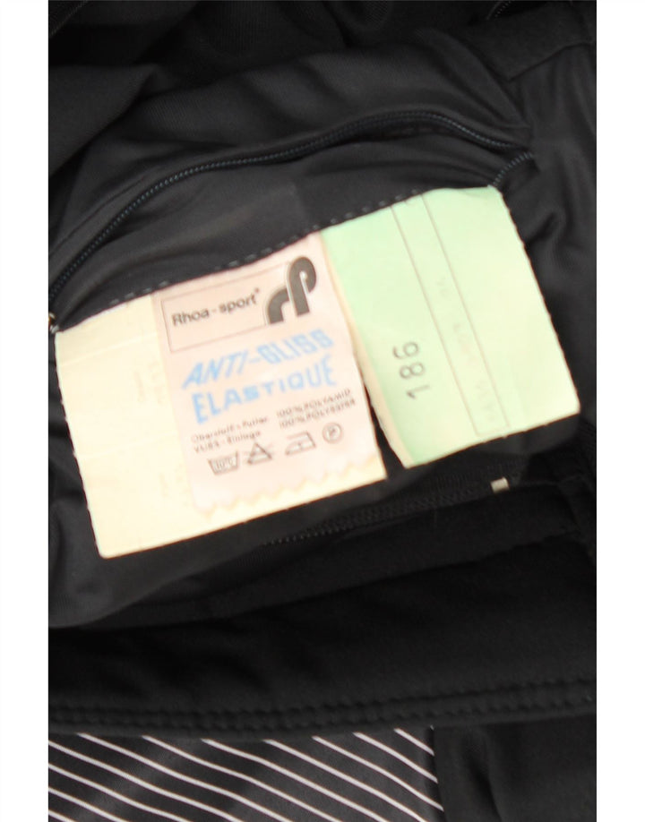 Vintage ανδρικό μπουφάν με επένδυση UK 36 Small Black Colourblock Polyamide
