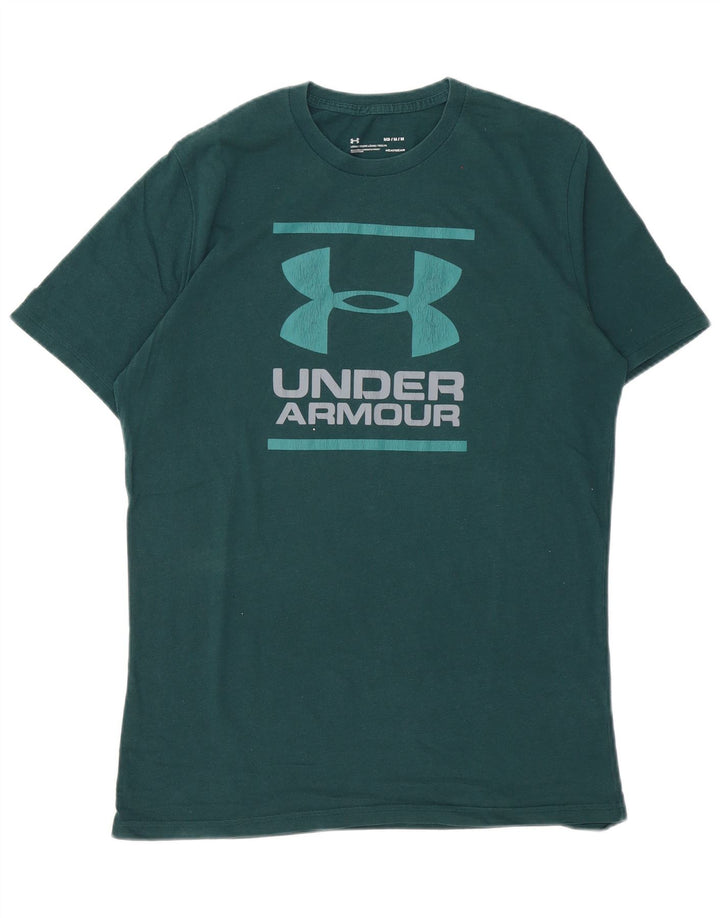 Ανδρικό γραφικό μπλουζάκι Under Armour Top Μεσαίο πράσινο βαμβακερό