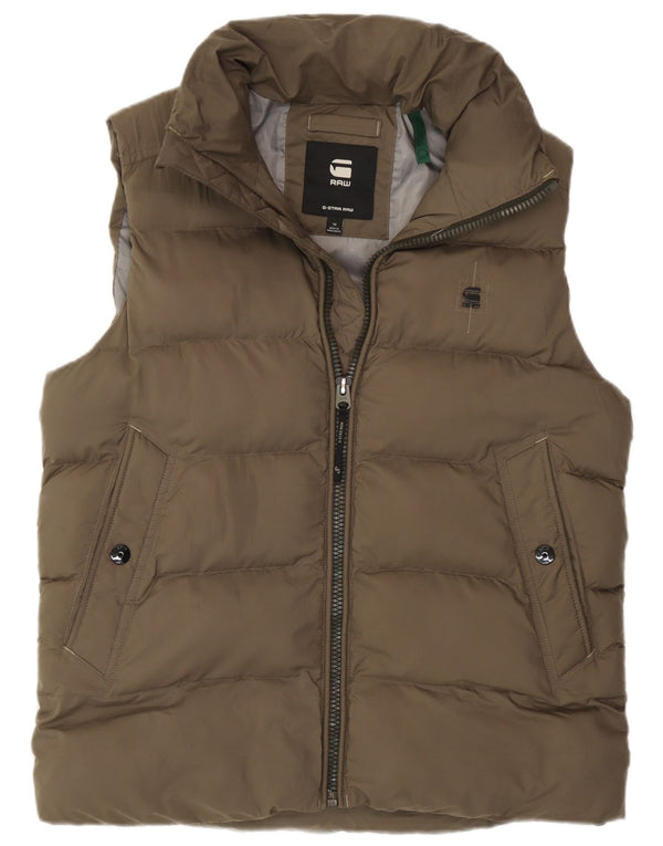 G-Star Ανδρικό padded Gilet UK 38 Medium Khaki Polyester