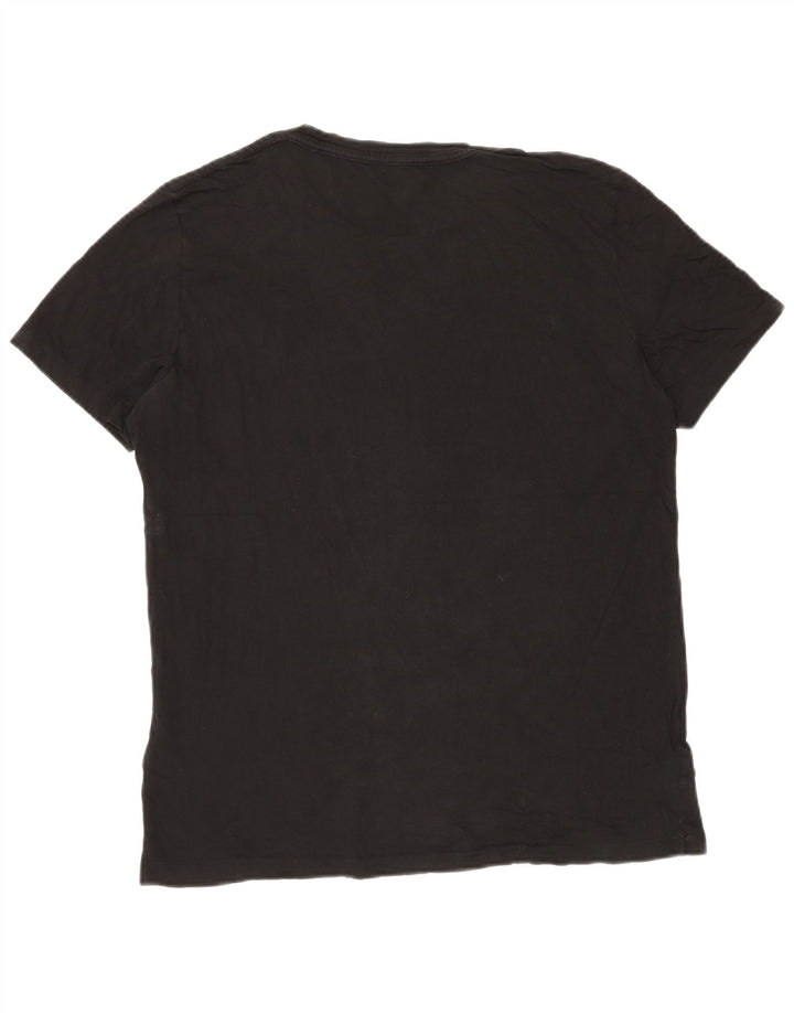 Ανδρικό T-Shirt All Saints Top μεγάλο μαύρο βαμβακερό