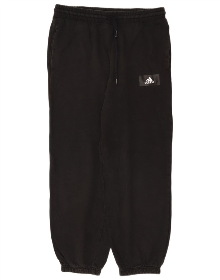 Ανδρική φόρμα Adidas Παντελόνι Joggers Μεσαίο μαύρο βαμβακερό