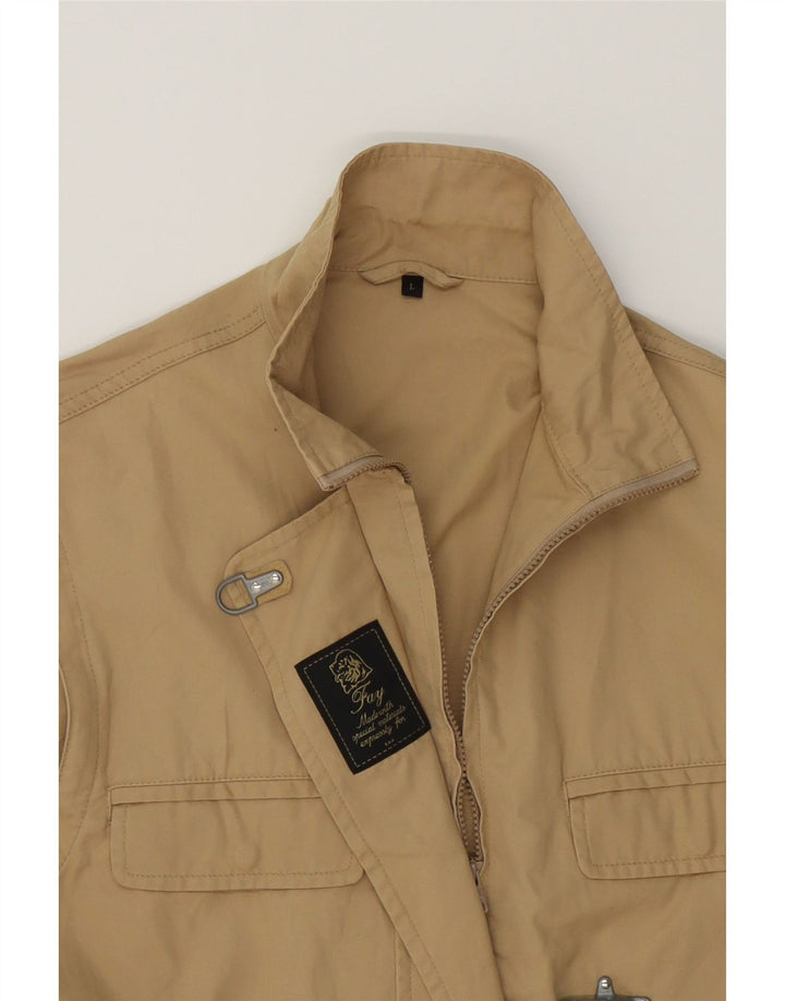 FAY Womens Utility Jacket UK 16 Large Beige Vintage Fay and Second-Hand Fay from Messina Hembry 