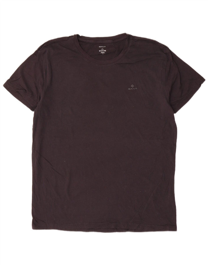 Ανδρικό T-Shirt GANT Top Large Μαύρο Βαμβακερό