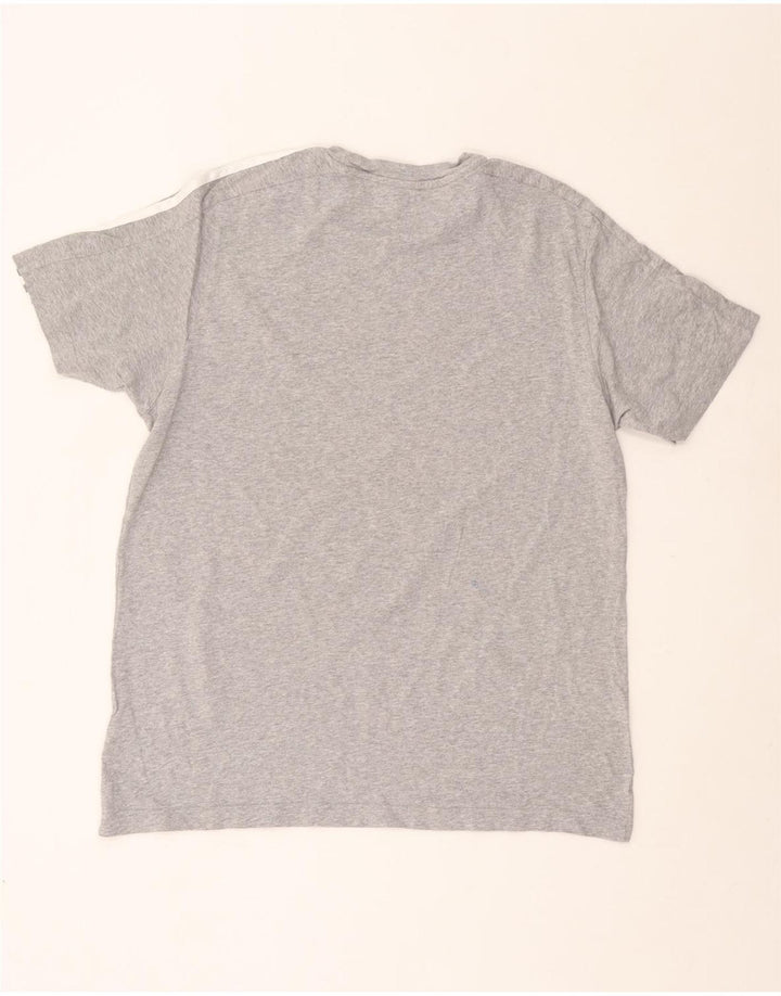 Ανδρικό T-Shirt ADIDAS Top μεγάλο γκρι βαμβακερό