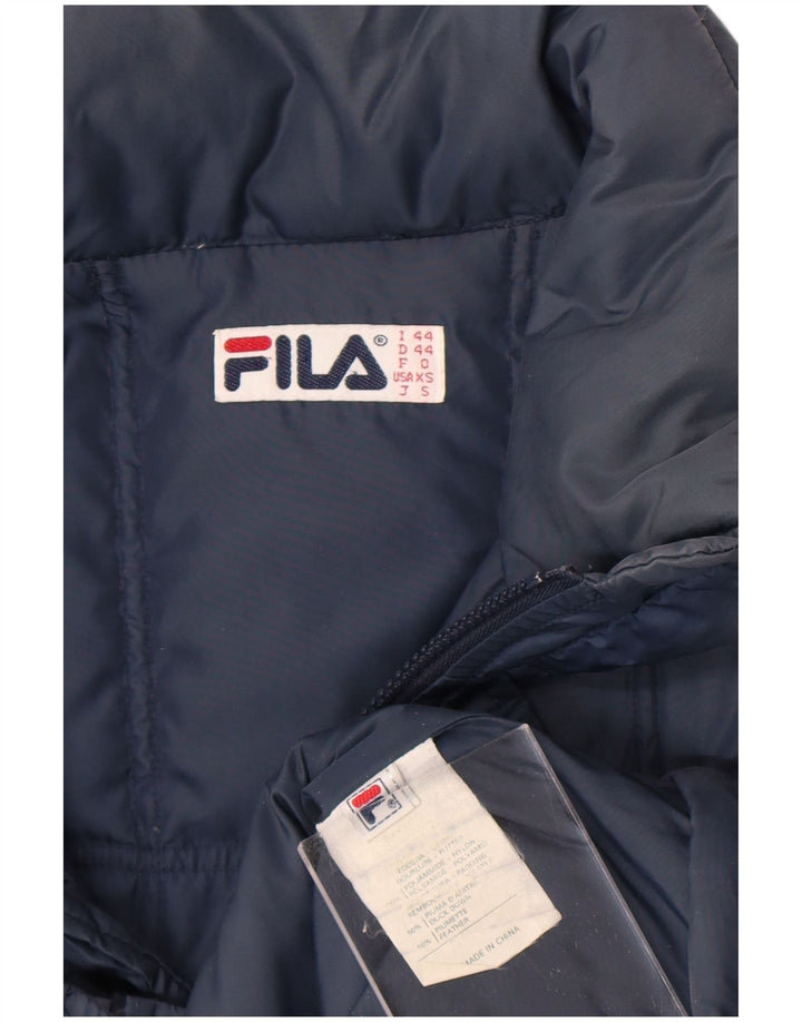Ανδρικό μπουφάν Fila με κουκούλα IT 44 XS Navy Blue Nylon